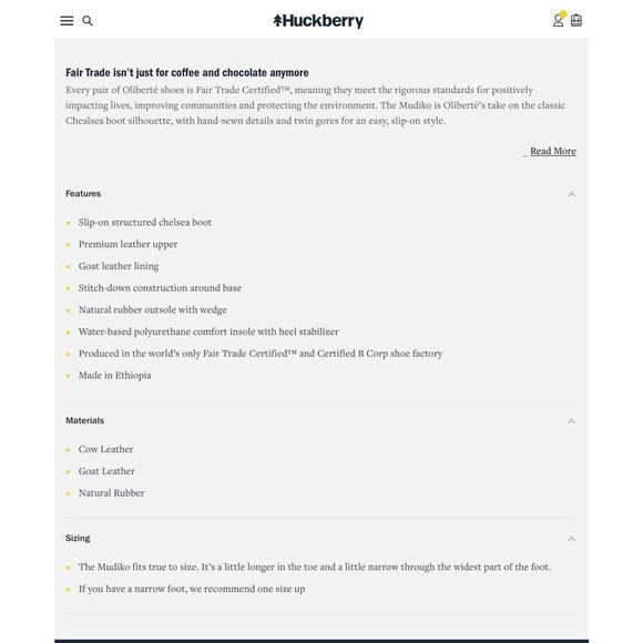 Huckberry Oliberté Mudiko Chelsea Boots in Antique Brown Leather Size 41 / 9 - Picture 13 of 13